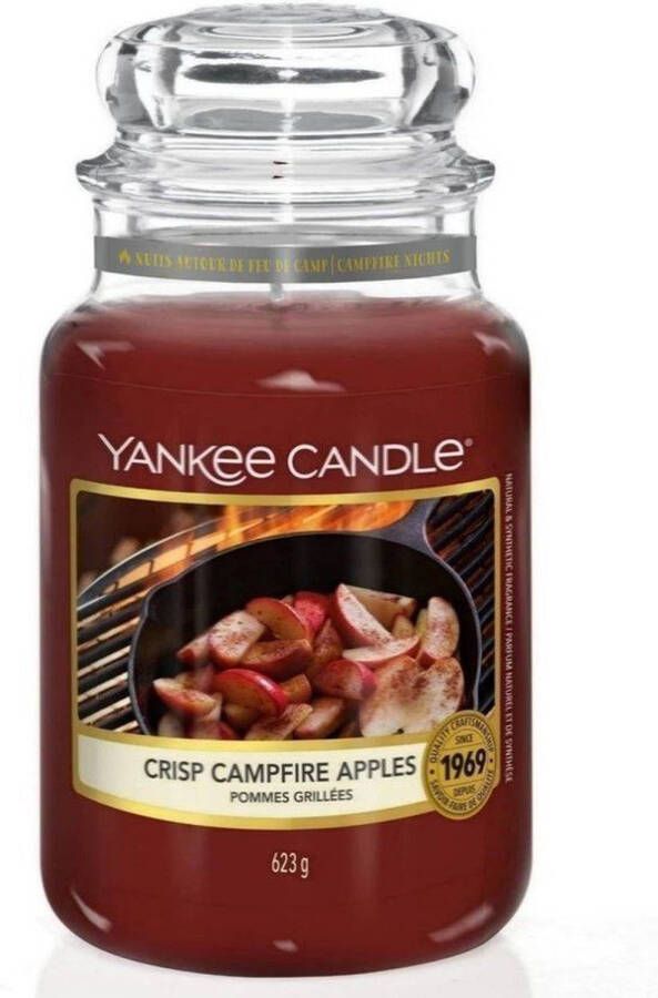 Yankee Candle Crisp Campfire Apples geurkaars Large Jar Tot 150 branduren