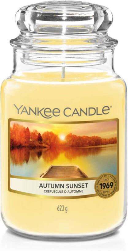 Yankee Candle Geurkaars Large Autumn Sunset 17 cm ø 11 cm
