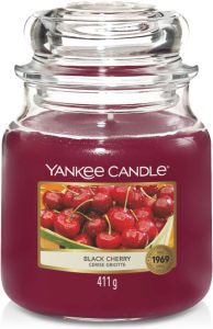 Yankee Candle Geurkaars Medium Black Cherry 13 cm ø 11 cm