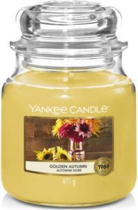 Yankee Candle Geurkaars Medium Golden Autumn 13 Cm ø 11 Cm