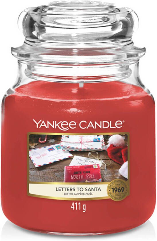 Yankee Candle Geurkaars Medium Letters To Santa 13 cm ø 11 cm