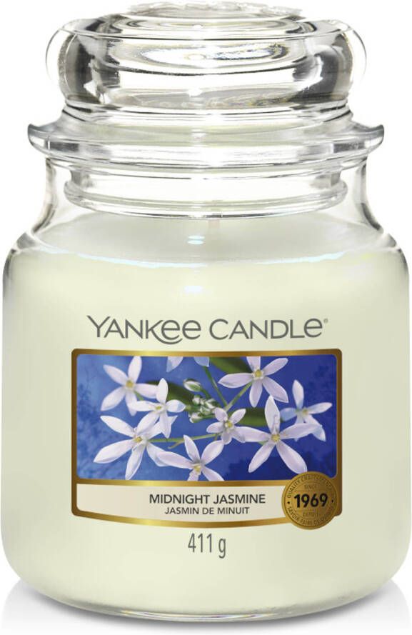 Yankee Candle Geurkaars Medium Midnight Jasmine 13 cm ø 11 cm