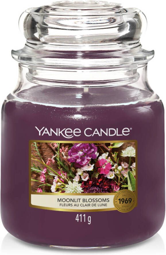 Yankee Candle Geurkaars Medium Moonlit Blossoms 13 cm ø 11 cm