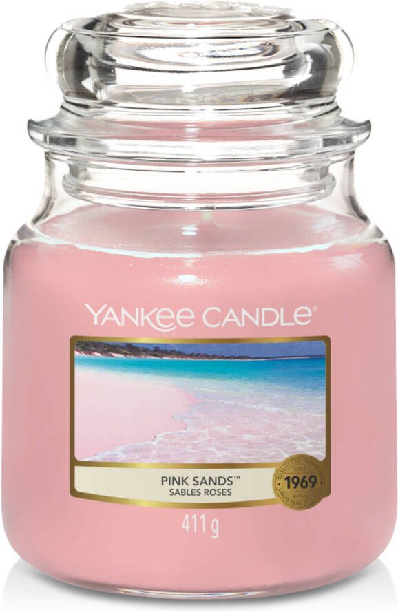 Yankee Candle Geurkaars Medium Pink Sands 13 cm ø 11 cm