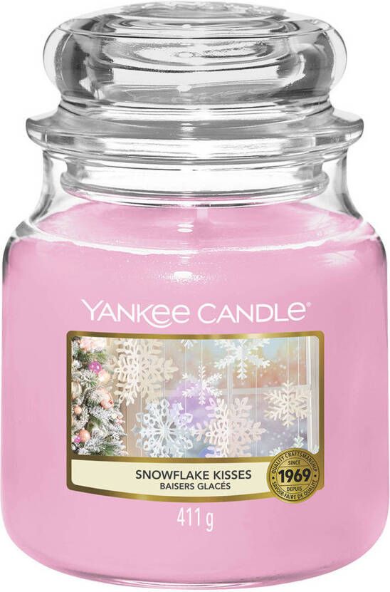 Yankee Candle Geurkaars Medium Snowflake Kisses 13 cm ø 11 cm