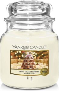 Yankee Candle Geurkaars Medium Spun Sugar Flurries 13 cm ø 11 cm