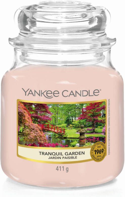Yankee Candle Geurkaars Medium Tranquil Garden 13 cm ø 11 cm