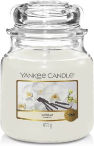 Yankee Candle Geurkaars Medium Vanilla 13 cm ø 11 cm