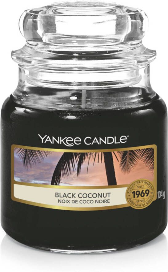 Yankee Candle Geurkaars Small Black Coconut 9 cm ø 6 cm