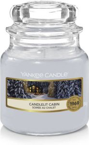 Yankee Candle Geurkaars Small Candlelit Cabin 9 Cm ø 6 Cm