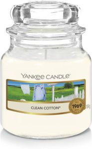 Yankee Candle Geurkaars Small Clean Cotton 9 Cm ø 6 Cm