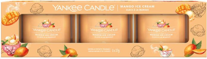 Yankee Candle Giftset Mango Ice Cream 3 Stuks