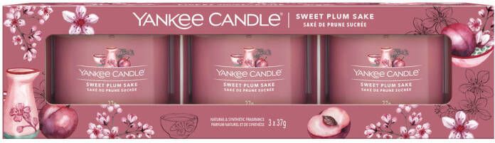 Yankee Candle Giftset Sweet Plum Sake 3 Stuks