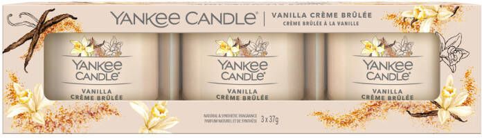 Yankee Candle Giftset Vanilla Crème Brulee 3 Stuks