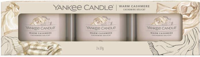 Yankee Candle Giftset Warm Cashmere 3 Stuks