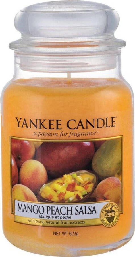 Yankee Candle Mango Peach Salsa geurkaars Large Jar Tot 150 branduren