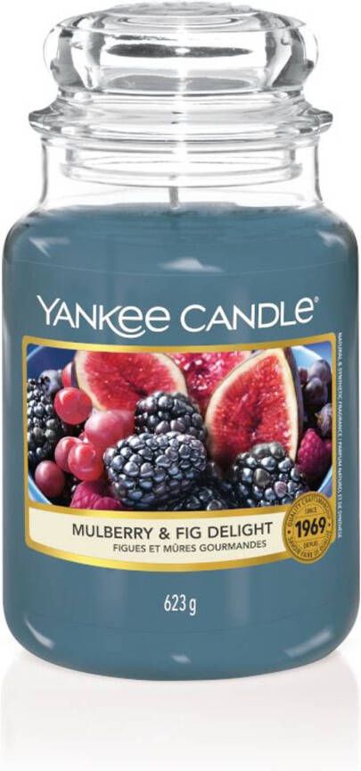 Yankee Candle Mulberry & Fig Delight geurkaars Large Jar Tot 150 branduren