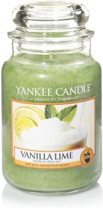 Yankee Candle Vanilla Lime geurkaars Large Jar Tot 150 branduren