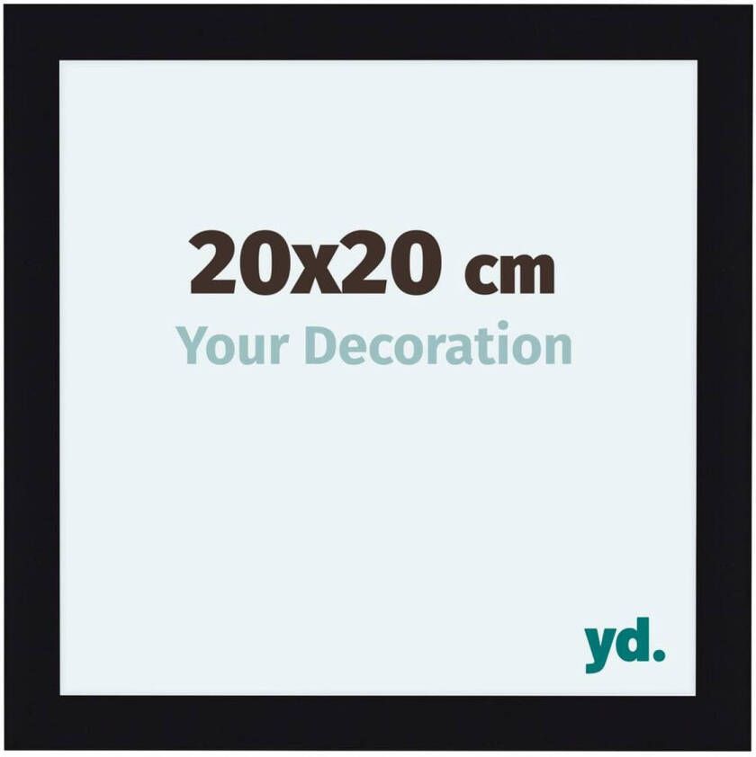 Your Decoration Como MDF Fotolijst 20x20cm Zwart Hoogglans