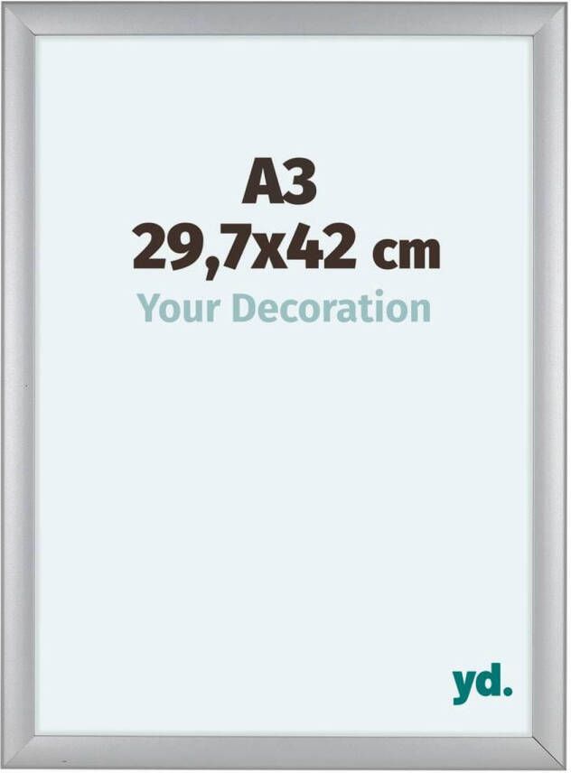 Your Decoration Como MDF Fotolijst 29 7x42cm A3 Zilver Mat