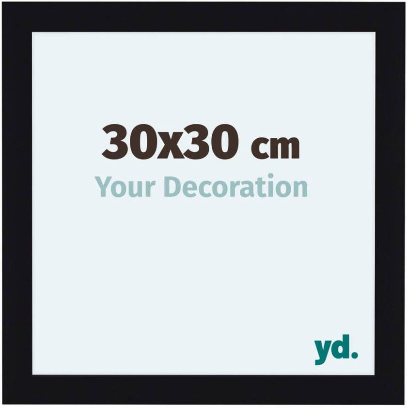 Your Decoration Como MDF Fotolijst 30x30cm Zwart Hoogglans