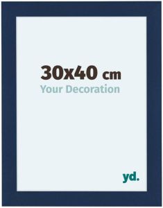 Your Decoration Como MDF Fotolijst 30x40cm Donkerblauw Geveegd