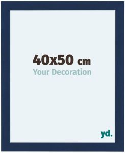 Your Decoration Como MDF Fotolijst 40x50cm Donkerblauw Geveegd