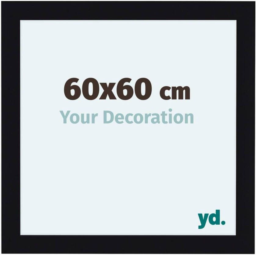 Your Decoration Como MDF Fotolijst 60x60cm Zwart Hoogglans