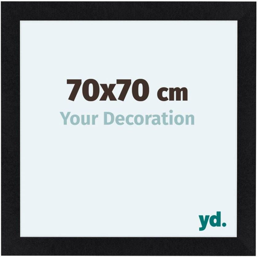 Your Decoration Como MDF Fotolijst 70x70cm Zwart Mat