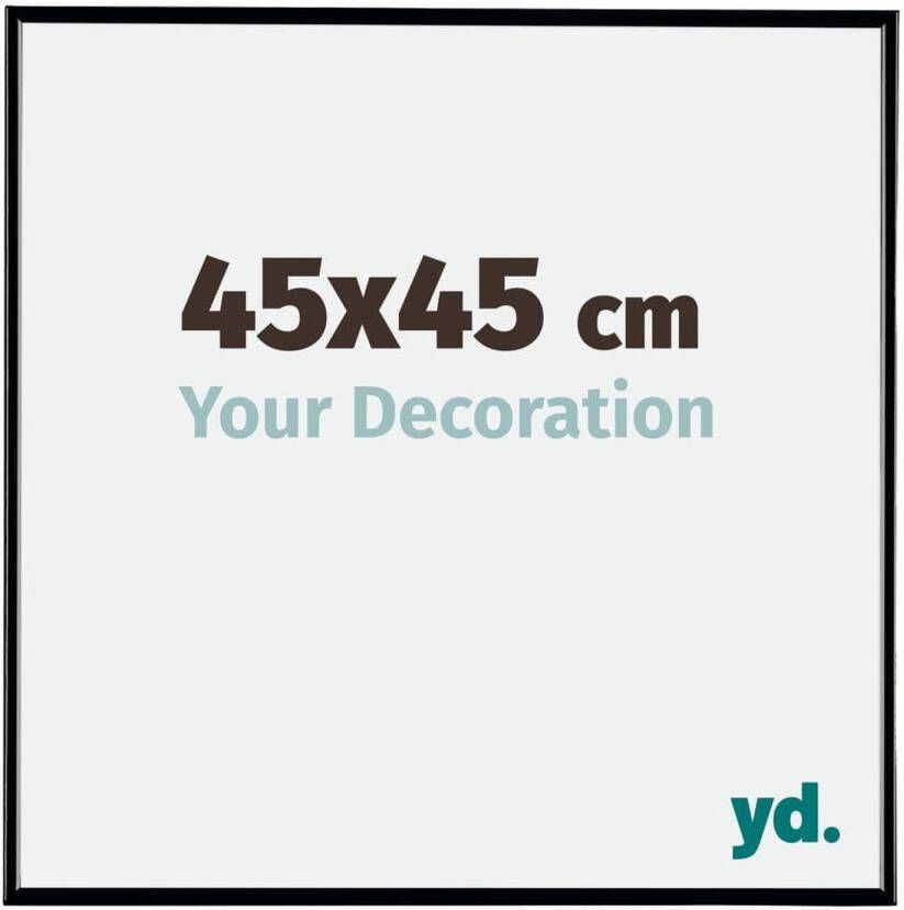 Your Decoration Evry Kunststof Fotolijst 45x45cm Zwart Hoogglans