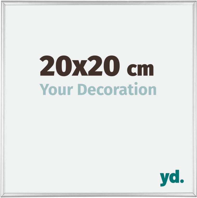 Your Decoration Fotolijst 20x20cm Zilver Hoogglans Aluminium Kent