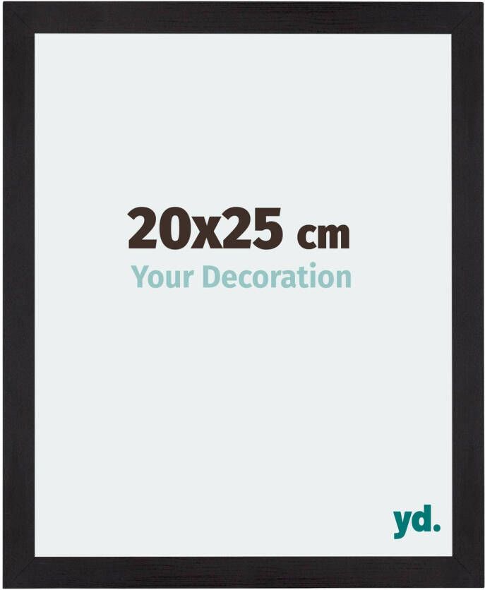 Your Decoration Fotolijst 20x25cm Zwart Houtnerf MDF Mura