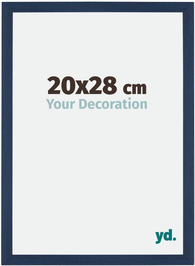 Your Decoration Fotolijst 20x28cm Donkerblauw Geveegd MDF Mura