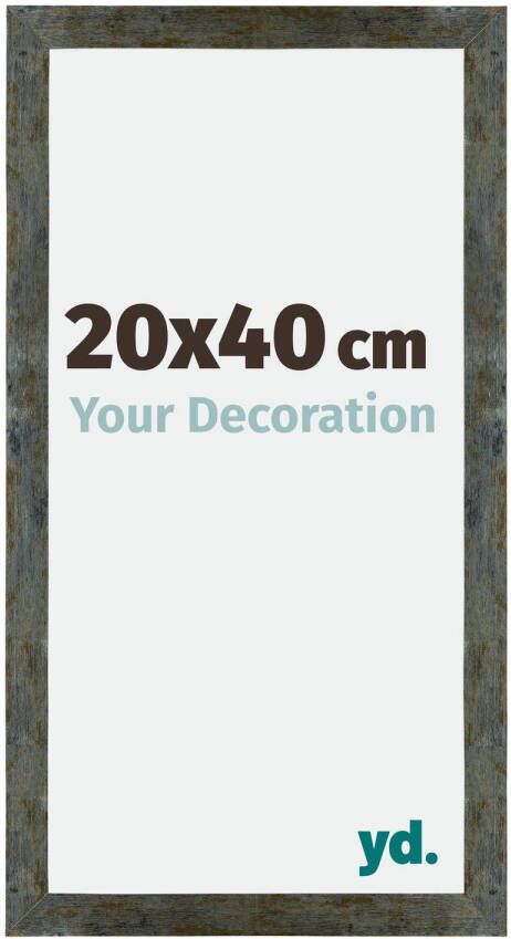 Your Decoration Fotolijst 20x40cm Blauw Goud Gemeleerd MDF Mura