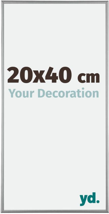 Your Decoration Fotolijst 20x40cm Platina Aluminium Kent