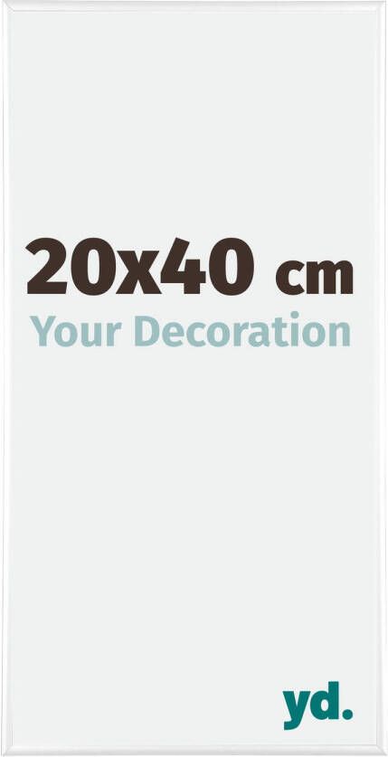 Your Decoration Fotolijst 20x40cm Wit Hoogglans Aluminium Kent