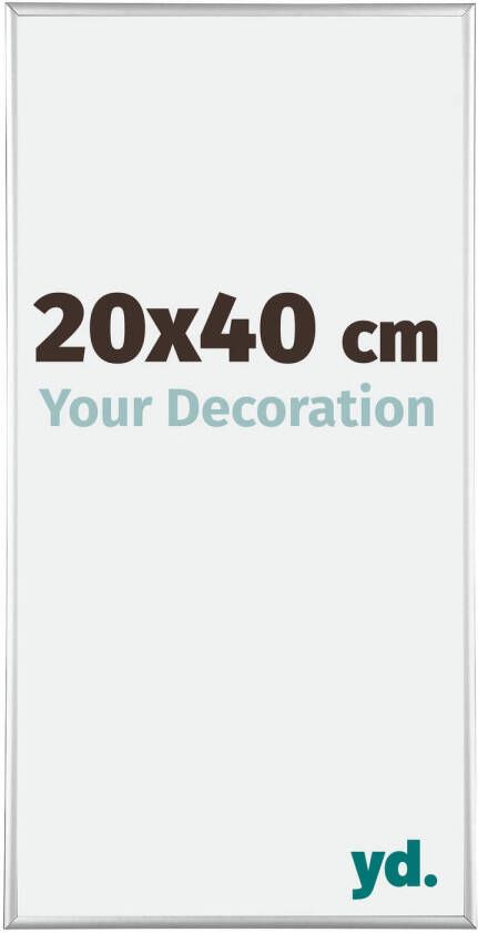 Your Decoration Fotolijst 20x40cm Zilver Hoogglans Aluminium Kent