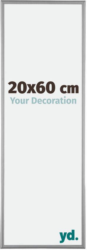 Your Decoration Fotolijst 20x60cm Platina Aluminium Kent