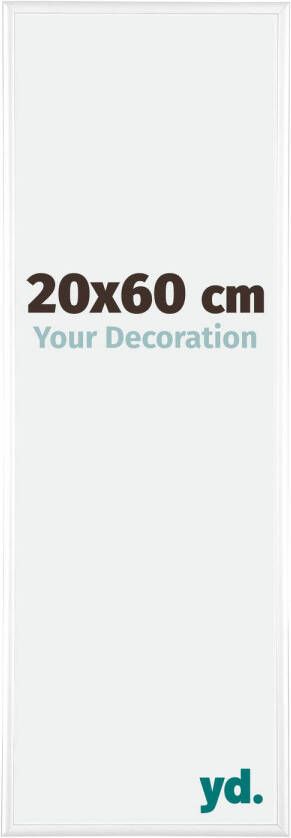 Your Decoration Fotolijst 20x60cm Wit Hoogglans Aluminium Kent