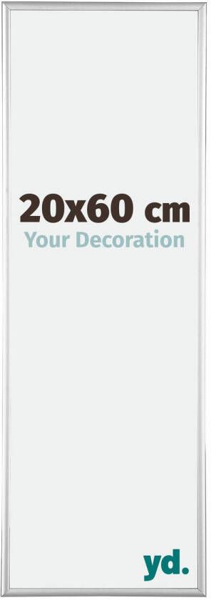 Your Decoration Fotolijst 20x60cm Zilver Hoogglans Aluminium Kent