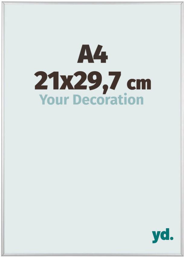 Your Decoration Fotolijst 21x29 7cm A4 Zilver Mat Aluminium Austin
