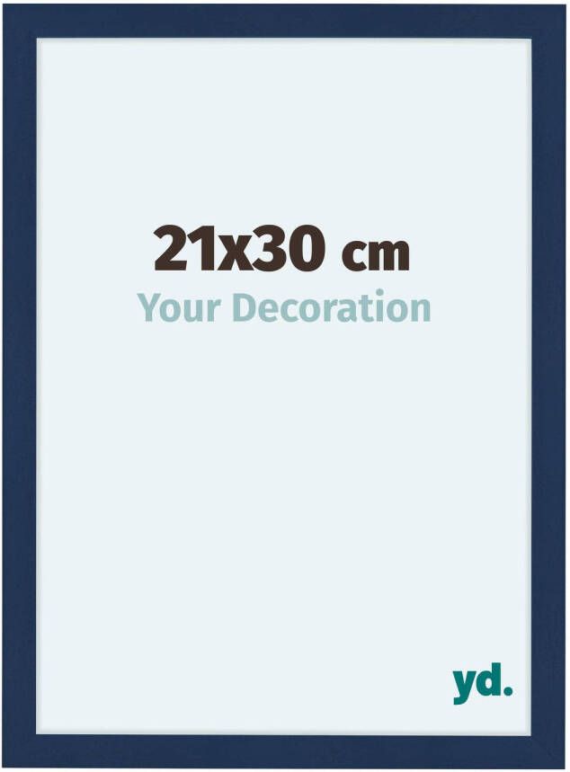 Your Decoration Fotolijst 21x30cm Donkerblauw Geveegd MDF Como