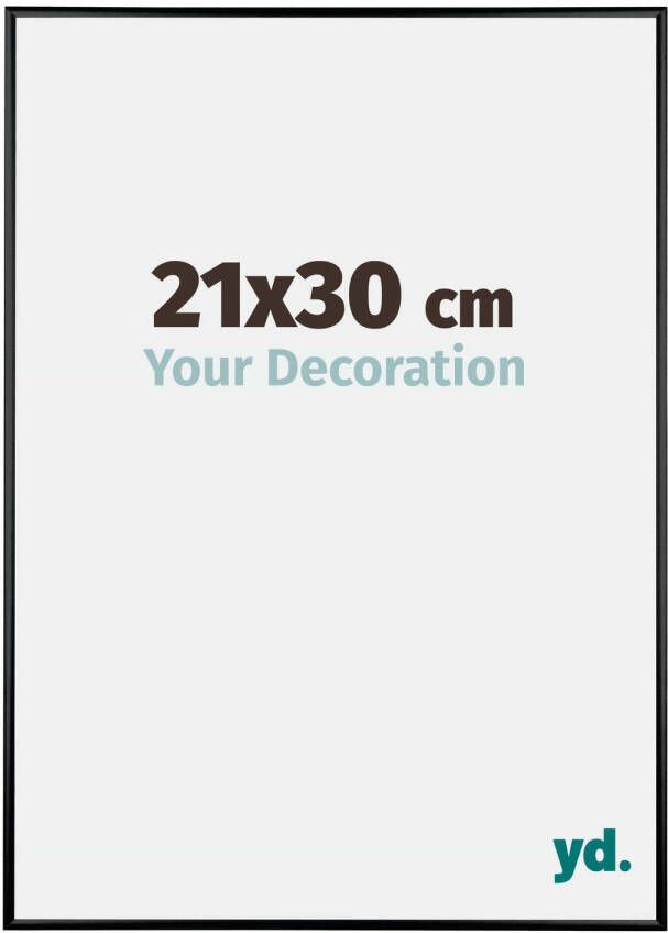 Your Decoration Fotolijst 21x30cm Zwart Hoogglans Aluminium Kent