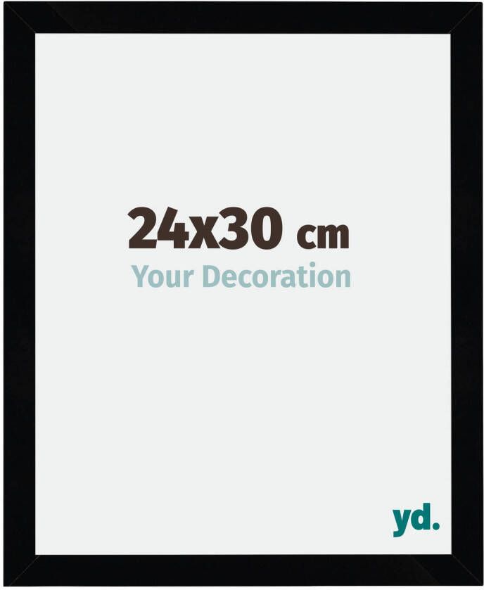 Your Decoration Fotolijst 24x30cm Zwart Hoogglans MDF Mura