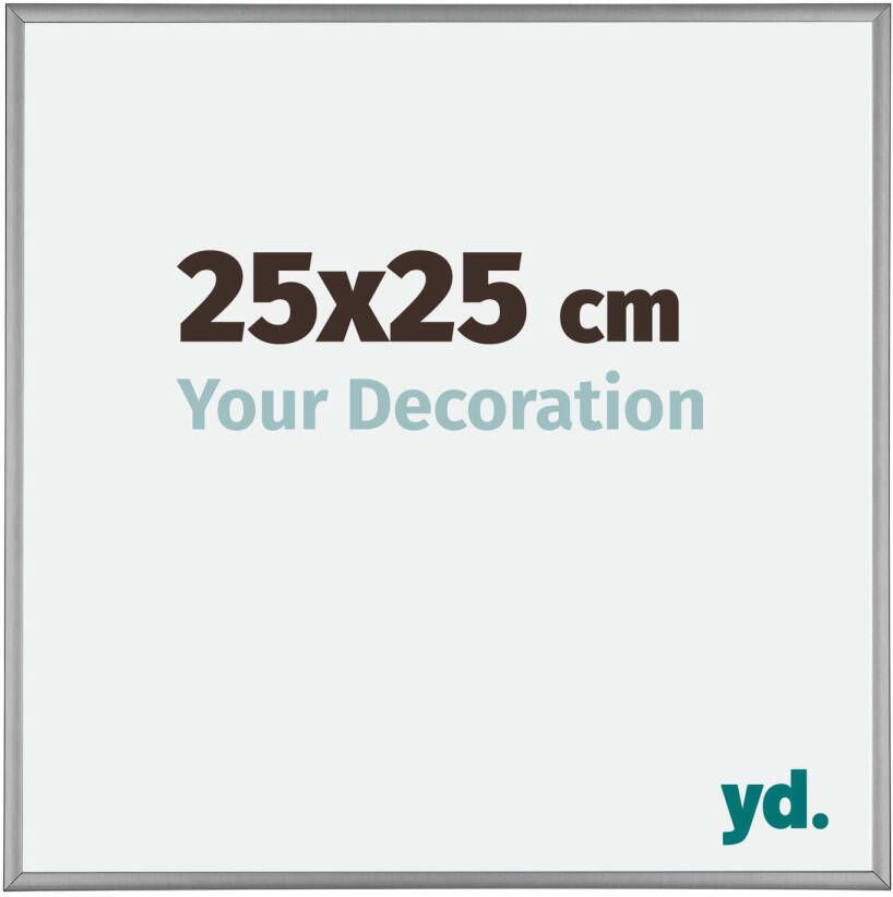 Your Decoration Fotolijst 25x25cm Platina Aluminium Kent