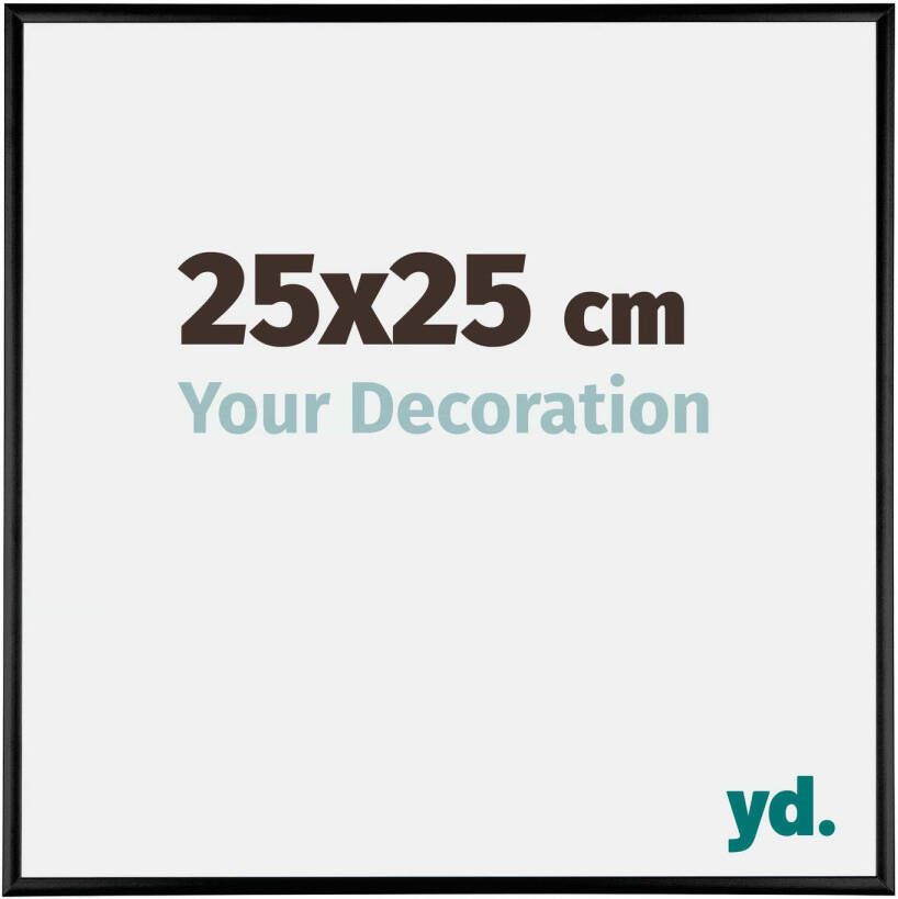 Your Decoration Fotolijst 25x25cm Zwart Hoogglans Aluminium Kent