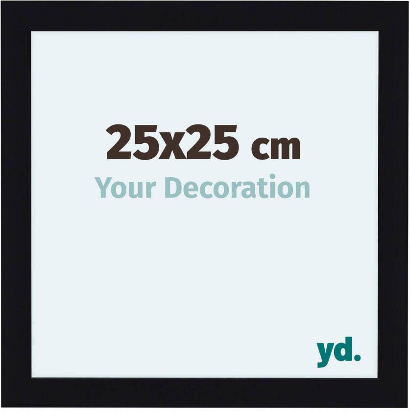 Your Decoration Fotolijst 25x25cm Zwart Hoogglans MDF Como