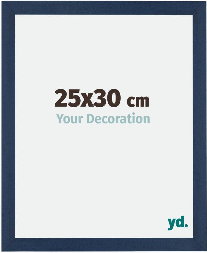 Your Decoration Fotolijst 25x30cm Donkerblauw Geveegd MDF Mura