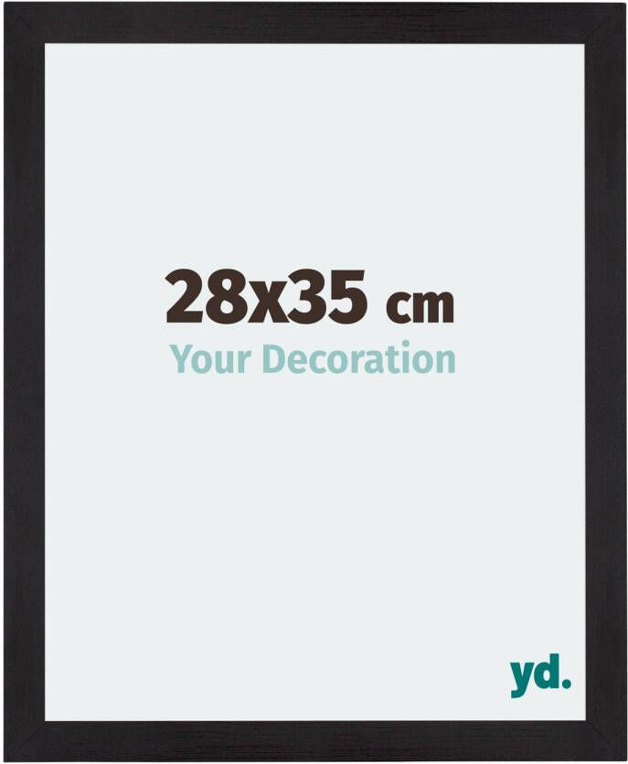 Your Decoration Fotolijst 28x35cm Zwart Houtnerf MDF Mura