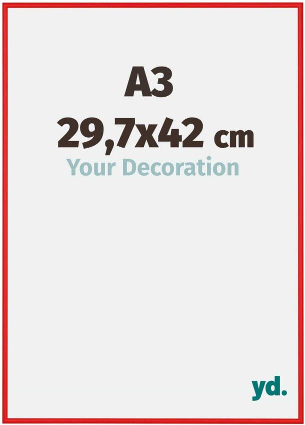 Your Decoration Fotolijst 29 7x42cm A3 Rood Ferrari Aluminium New York
